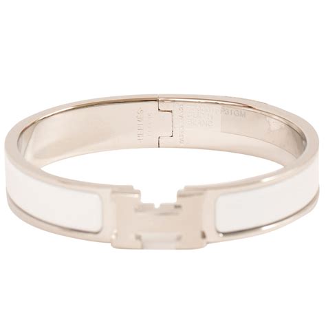 hermes clic h bracelet silver.